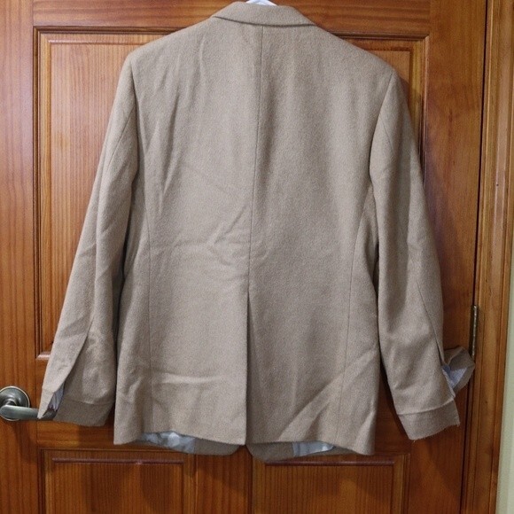 John Peel Vintage Camel Hair Blazer Coat Beautiful 100% Camel Jacket 38S - Picture 12 of 16